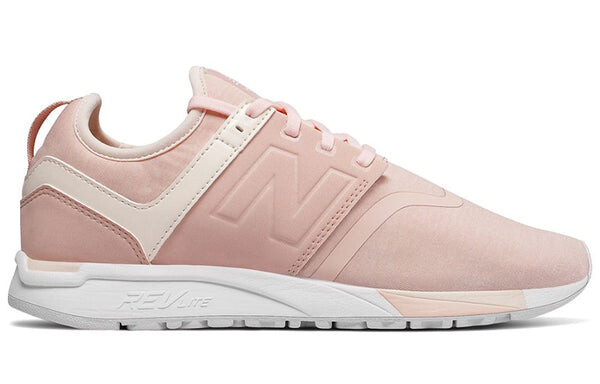 Кроссовки нубук 247 розовые New Balance, розовый — фото 2