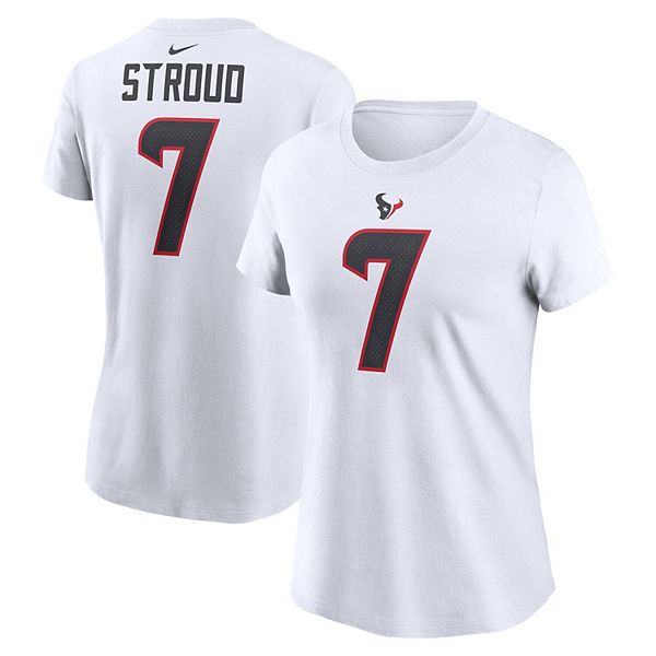 Футболка с именем и номером игрока cj stroud houston texans, белая Nike — фото 2