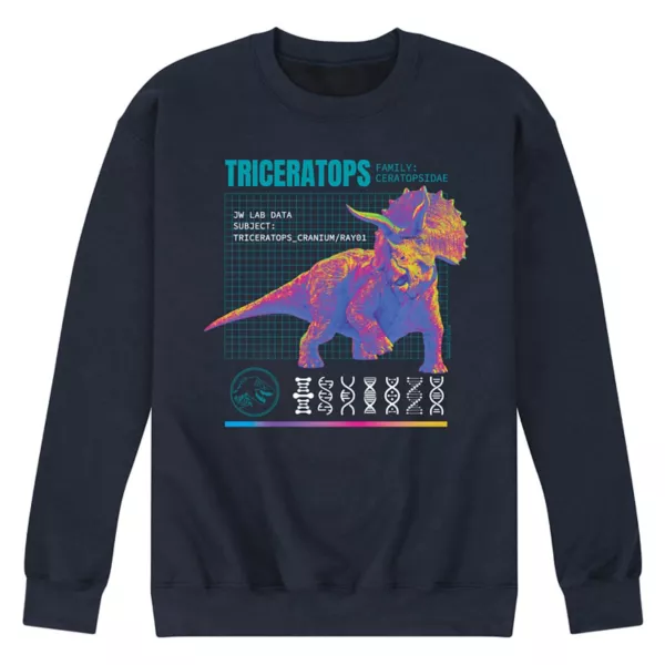 

Мужская флисовая толстовка Jurassic World с трицератопсом Licensed Character, синий