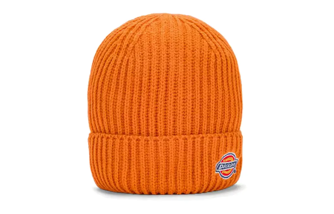 

Унисекс оранжевая акриловая шапка Dickies