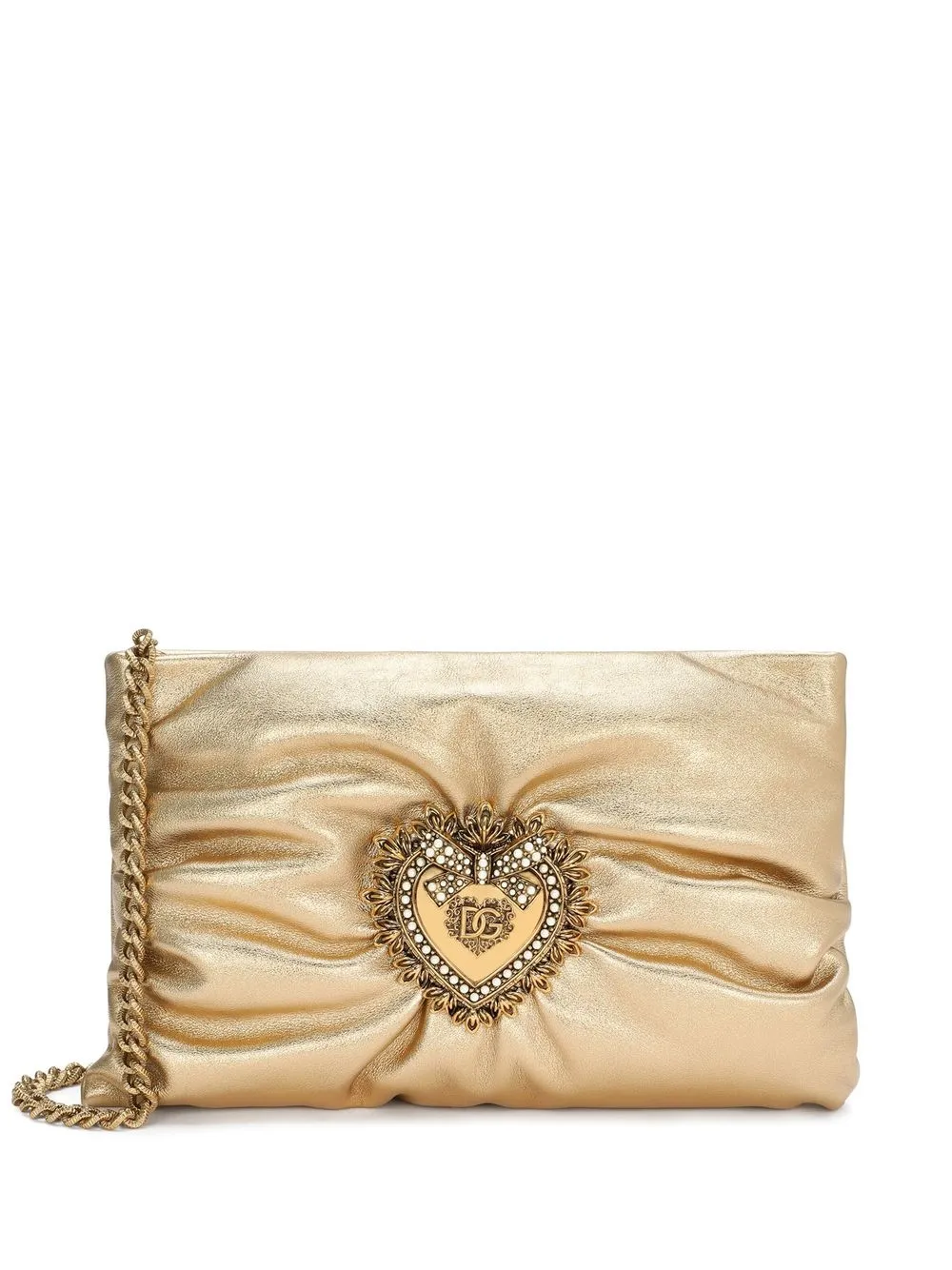 

Маленькая сумка через плечо Devotion Soft DOLCE & GABBANA, золотой