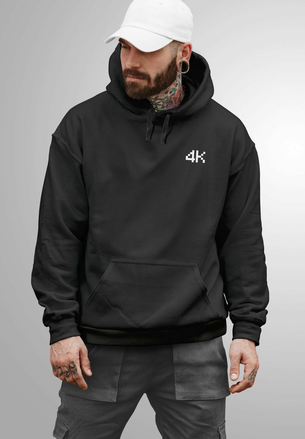 

Толстовка с капюшоном LOGO FASHION STREETSTYLE Neverless, антрацит