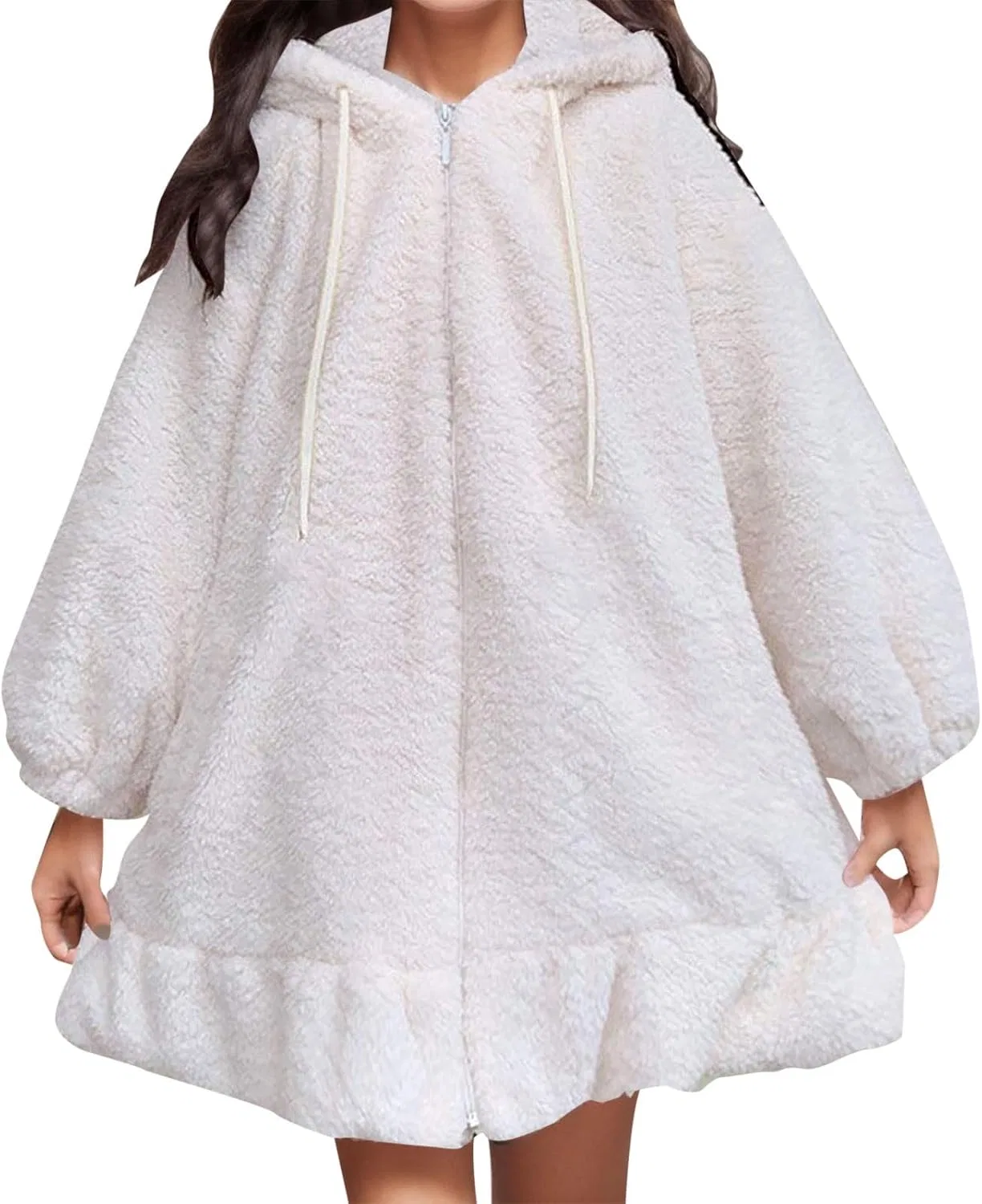 Пальто, свободное, Paletot Coat, белый