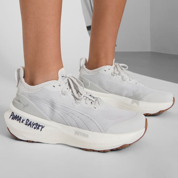 Женские кроссовки для бега по шоссе Puma X Saysky Foreverrun Nitro 2, серый — фото 2
