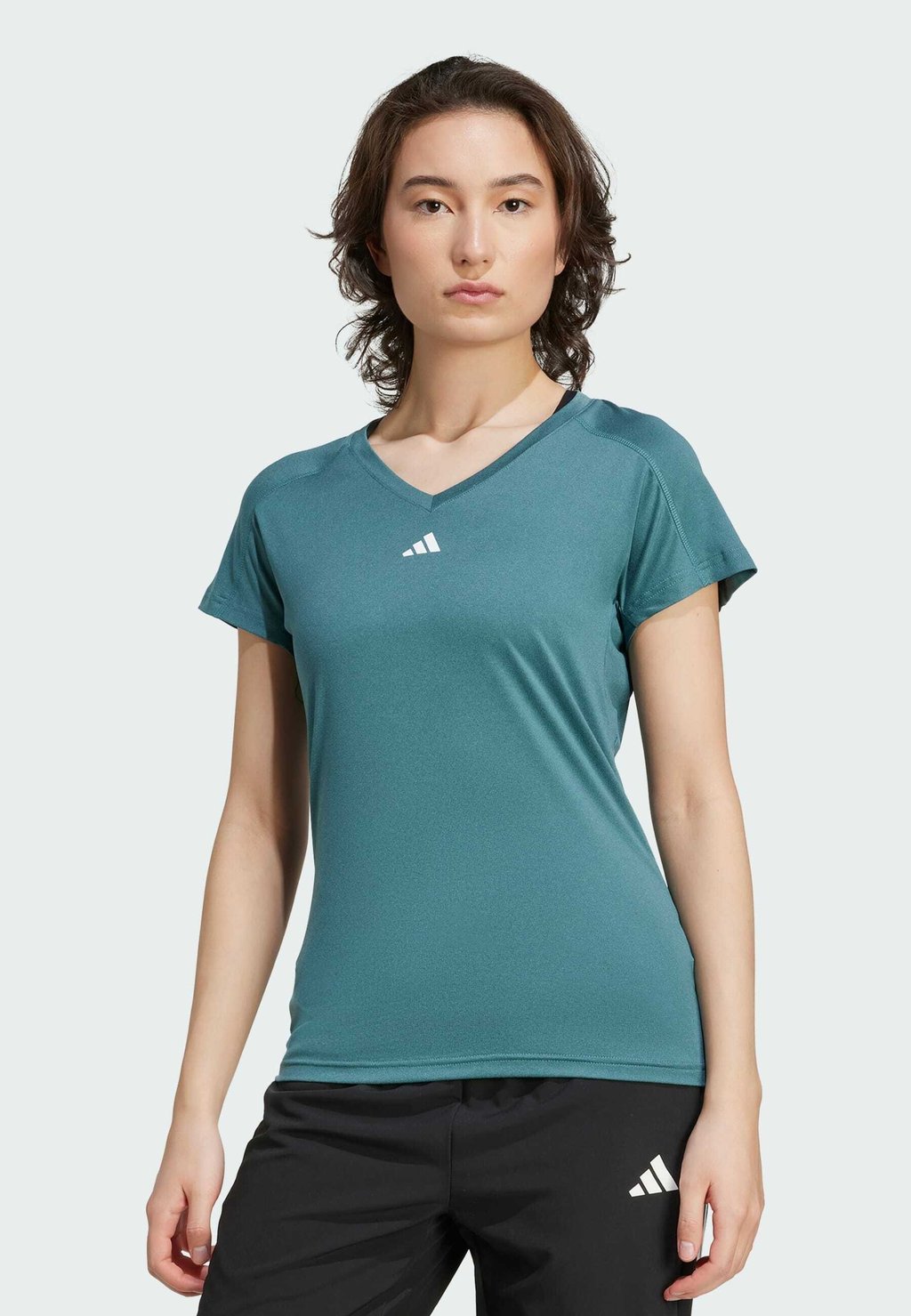 

Спортивная футболка WE MIN Adidas Performance, цвет Preloved Teal White