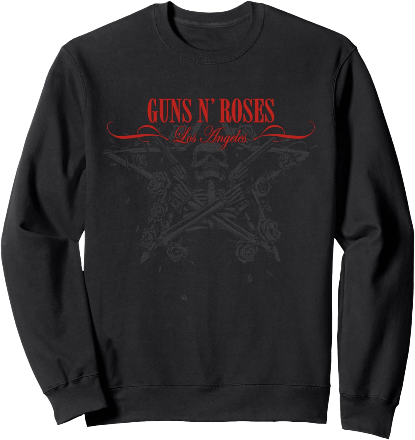 

Официальная толстовка Guns N' Roses Los Angeles с изображением скелета, выцветшая, черная, Черный, Официальная толстовка Guns N' Roses Los Angeles с изображением скелета, выцветшая, черная