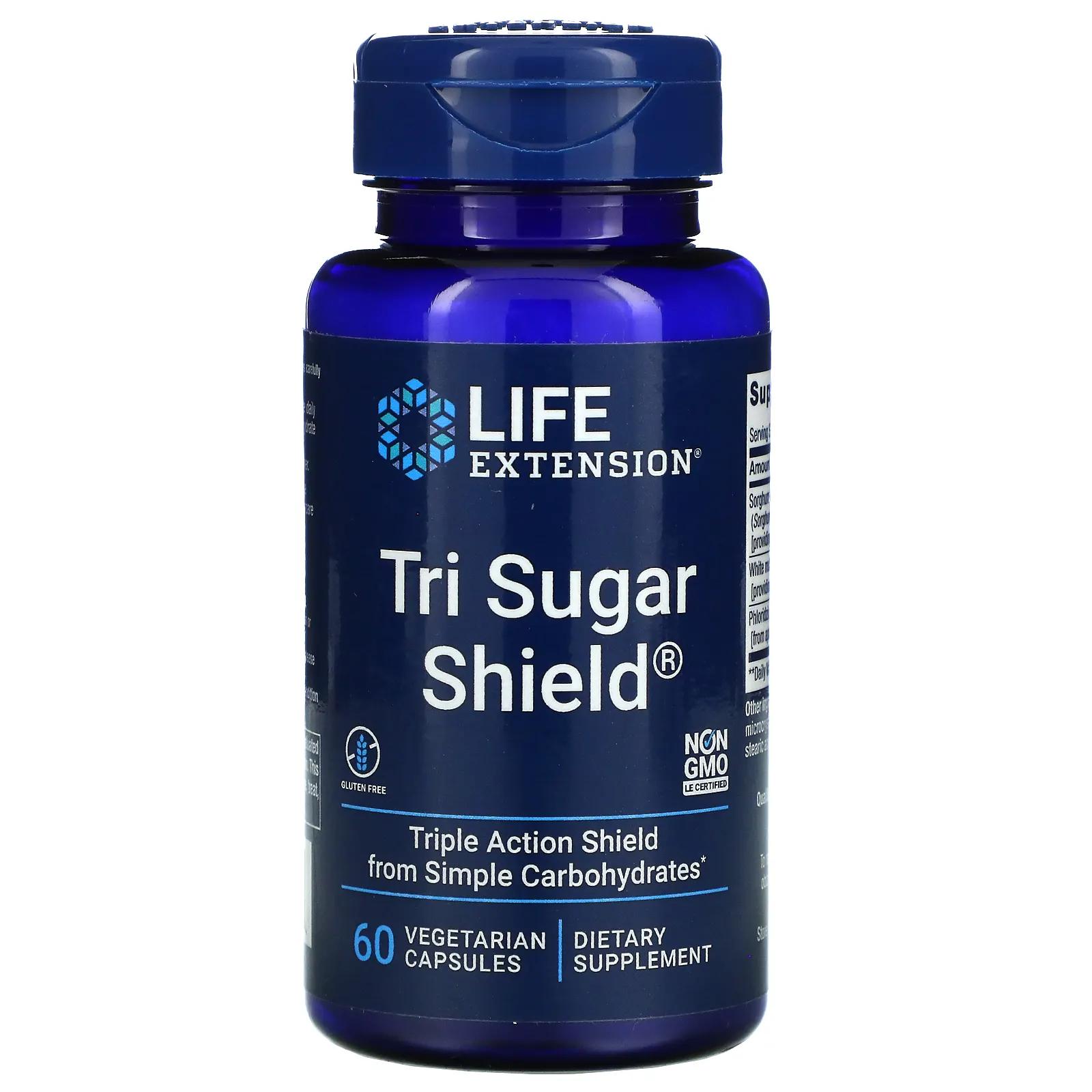 

Life Extension Tri Sugar Shield 60 растительных капсул