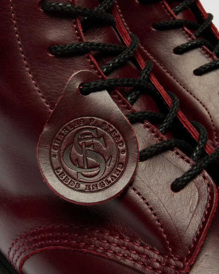 1460 Классические сапоги из телячьей кожи, изготовленные в Англии Dr Martens, серый — фото 3