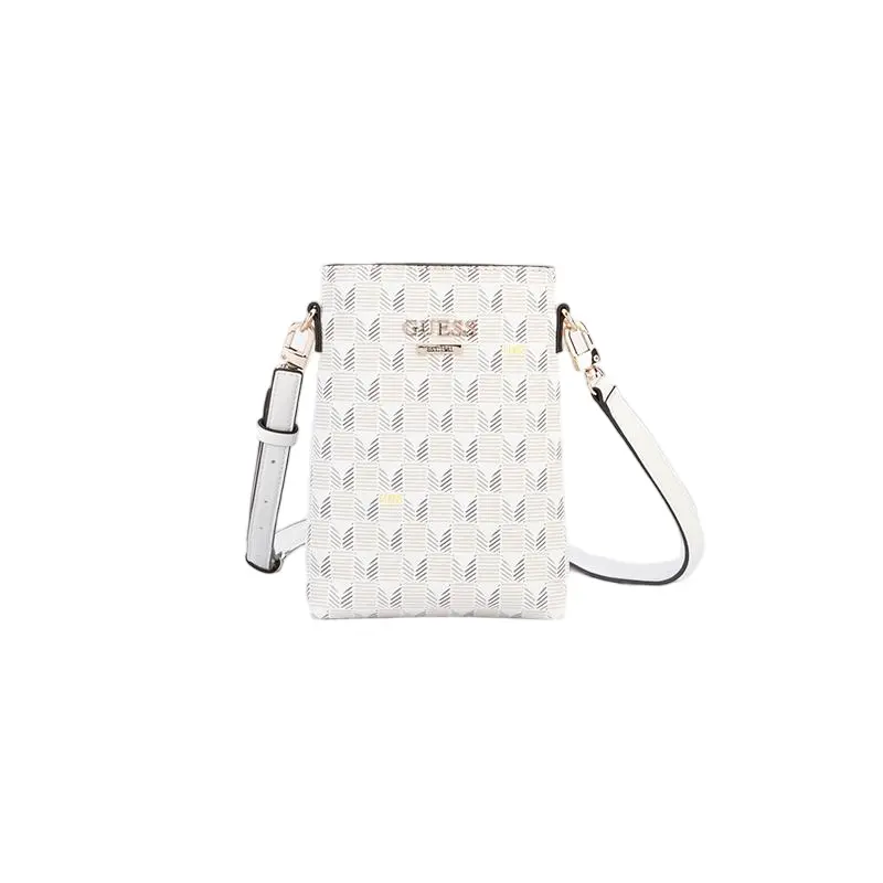 

GUESS Синтетическая кожаная сумка через плечо женская разноцветная, Greige