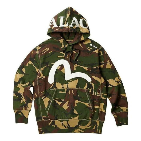 

Толстовка x evisu seagull hood 'camo' Palace, зеленый