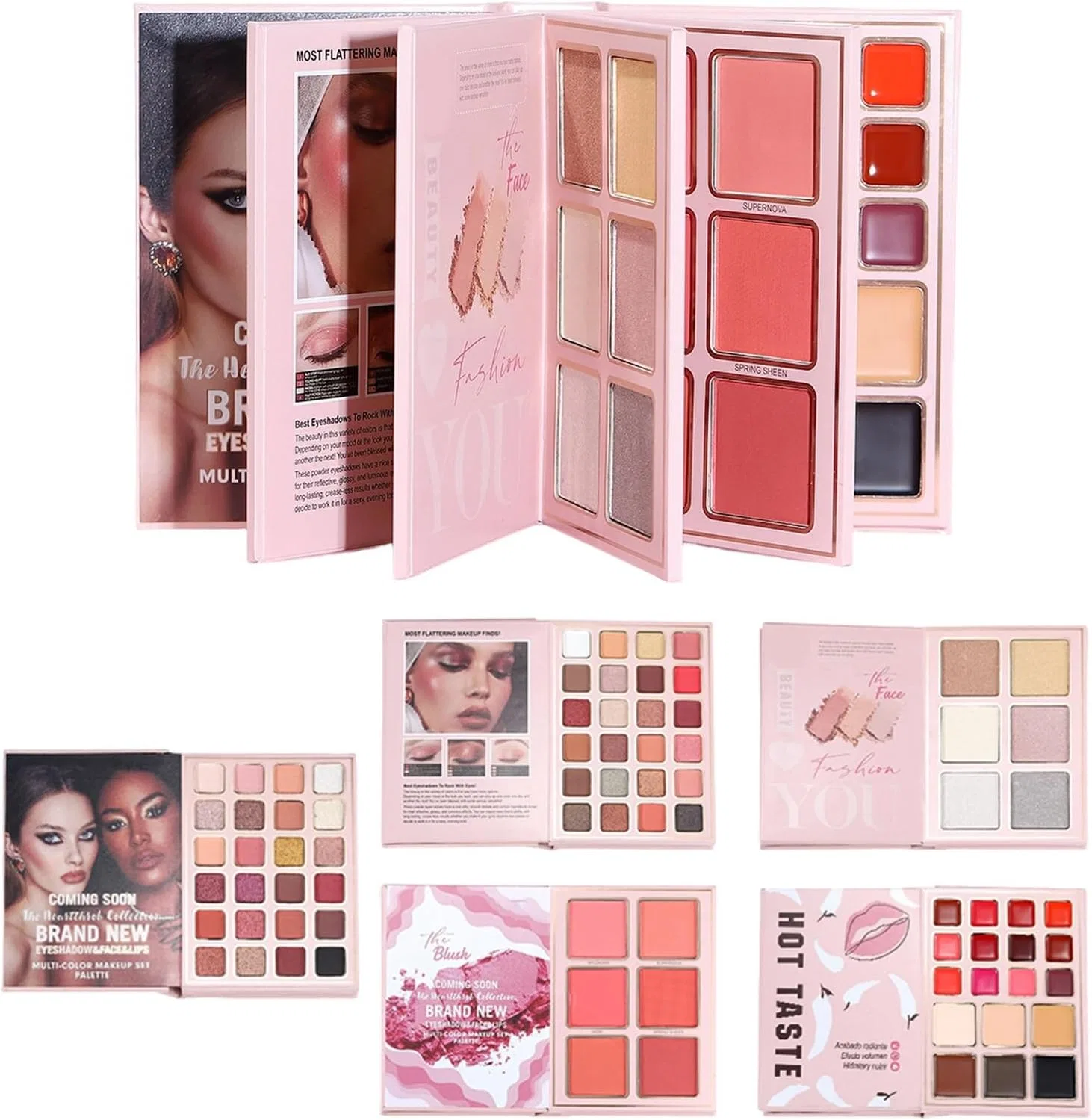 Палетка для макияжа Makeup Book Palette Travel, универсальная, для лица