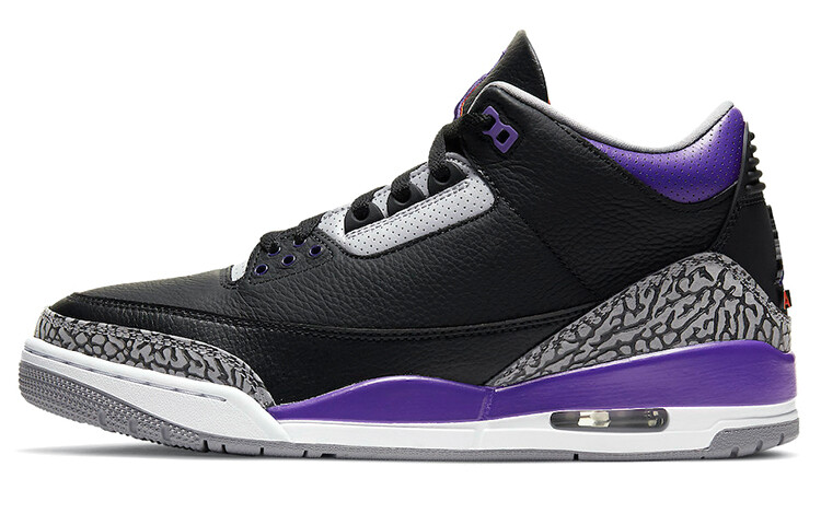 

Jordan 3 Retro Черный Суд Фиолетовый