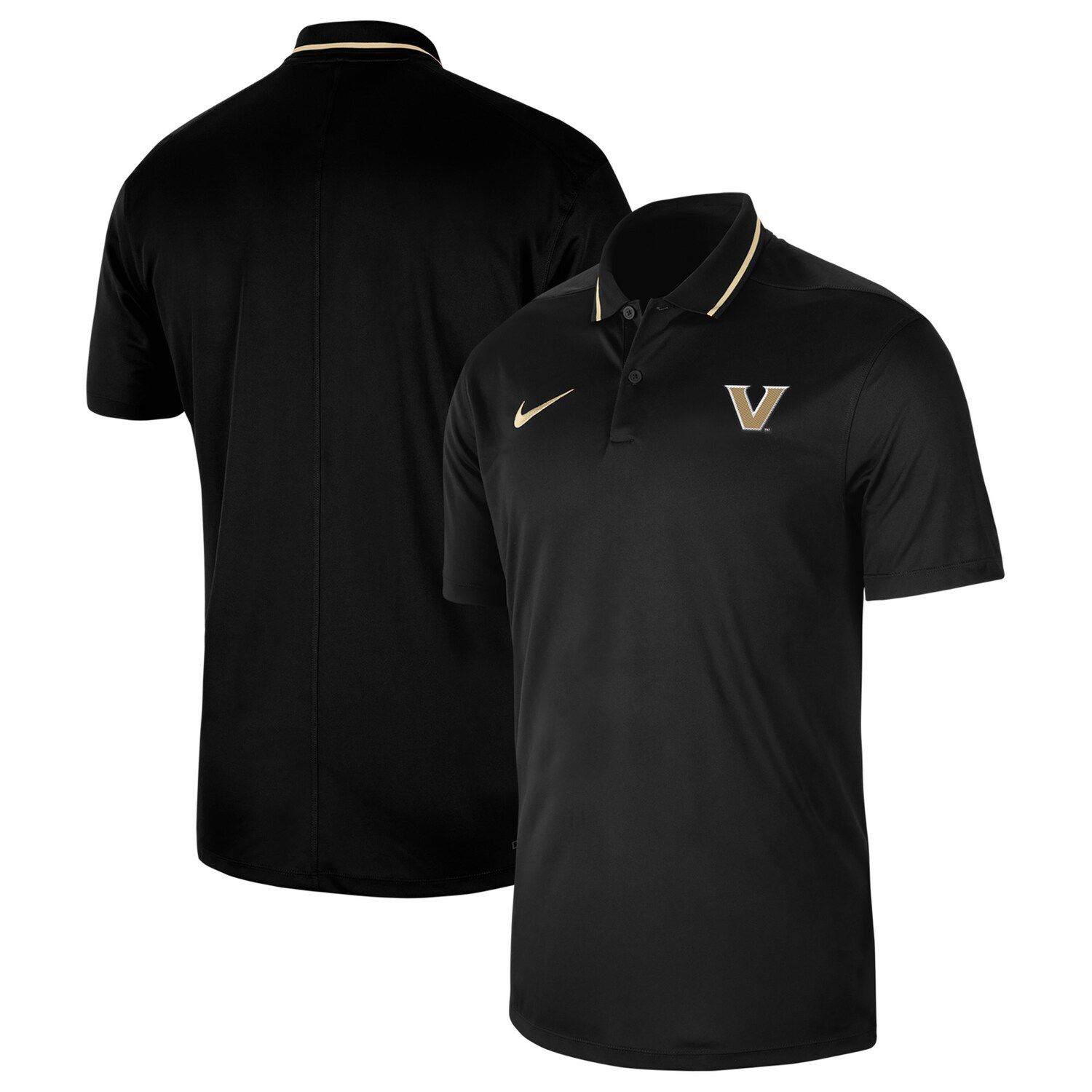 

Мужское черное поло Vanderbilt Commodores 2023 Sideline Coaches Performance Nike, Черный, Мужское черное поло Vanderbilt Commodores 2023 Sideline Coaches Performance Nike