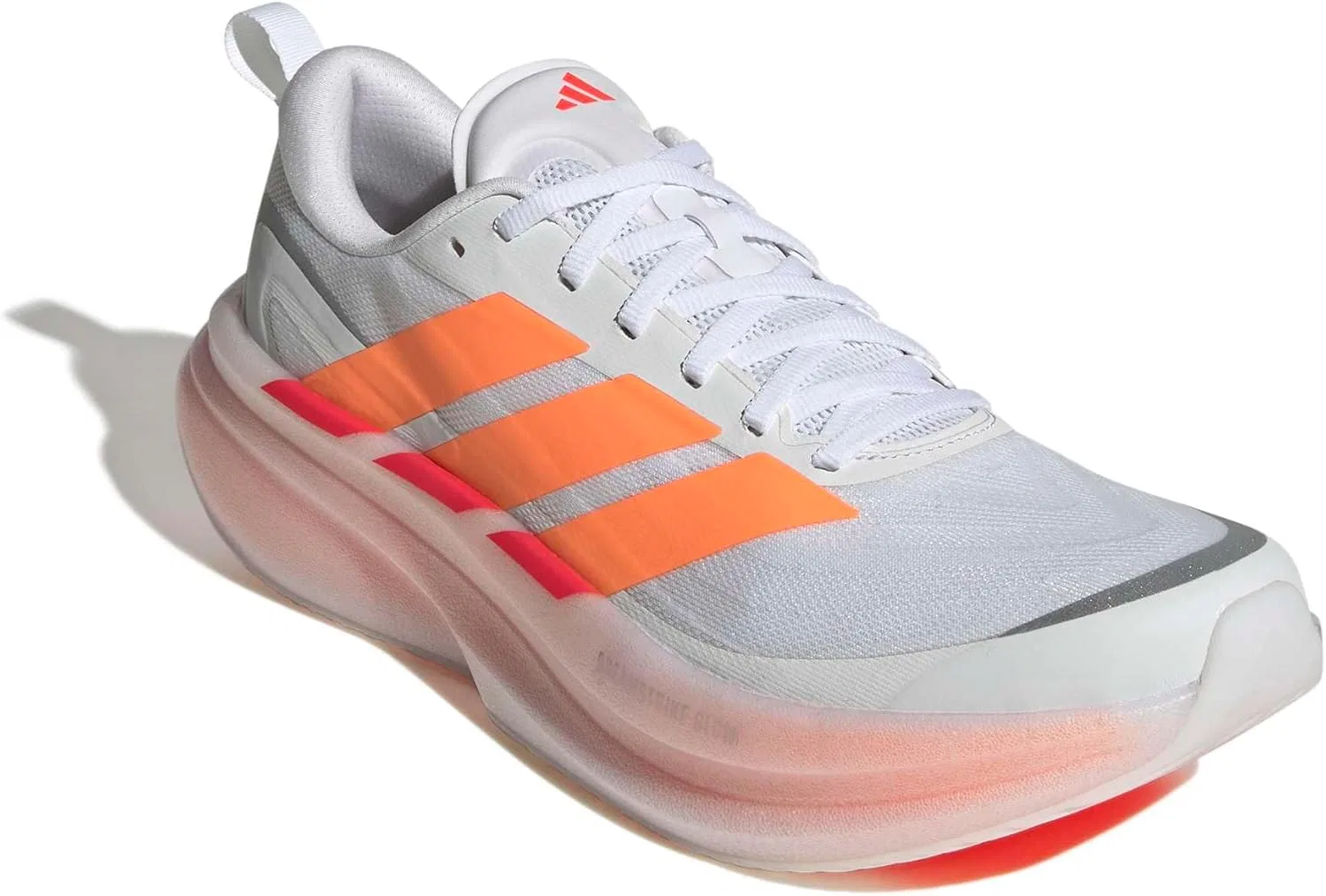 Мужские беговые кроссовки Adidas Supernova Glide, Ftwr White Lucid Orange Lucid Red — фото 3