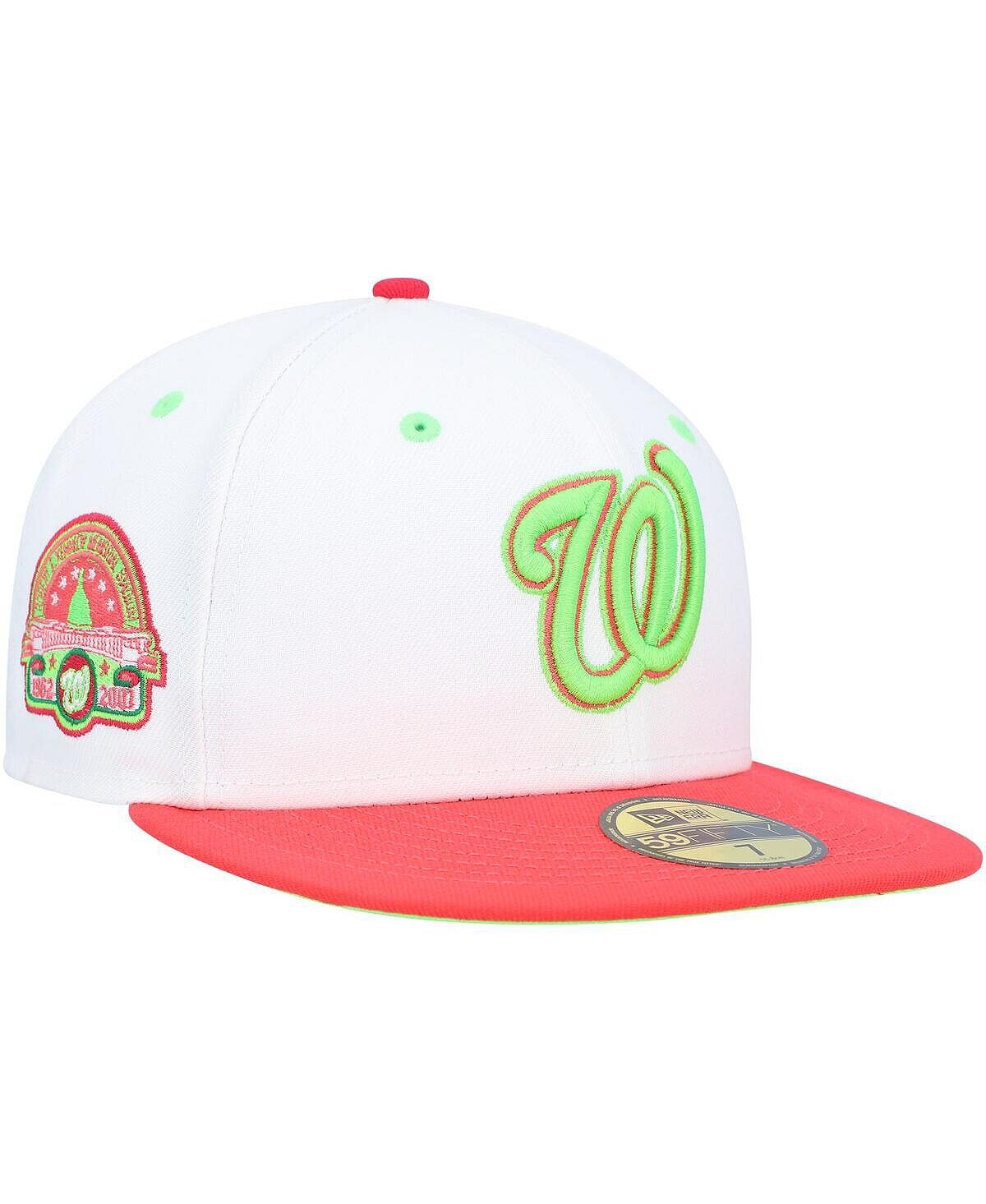 

Мужская белая, коралловая шляпа Washington Nationals Robert F. Kennedy Memorial Stadium Strawberry Lolli 59FIFTY. New Era