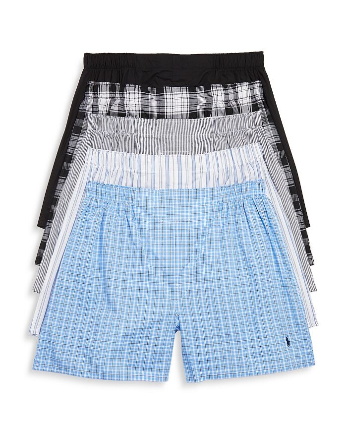 

Тканые боксеры Polo Ralph Lauren, 5 шт, мультиколор