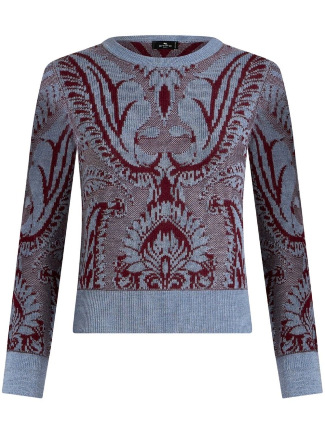 

ETRO жакет из шерсти с цветочным жаккардовым узором, синий