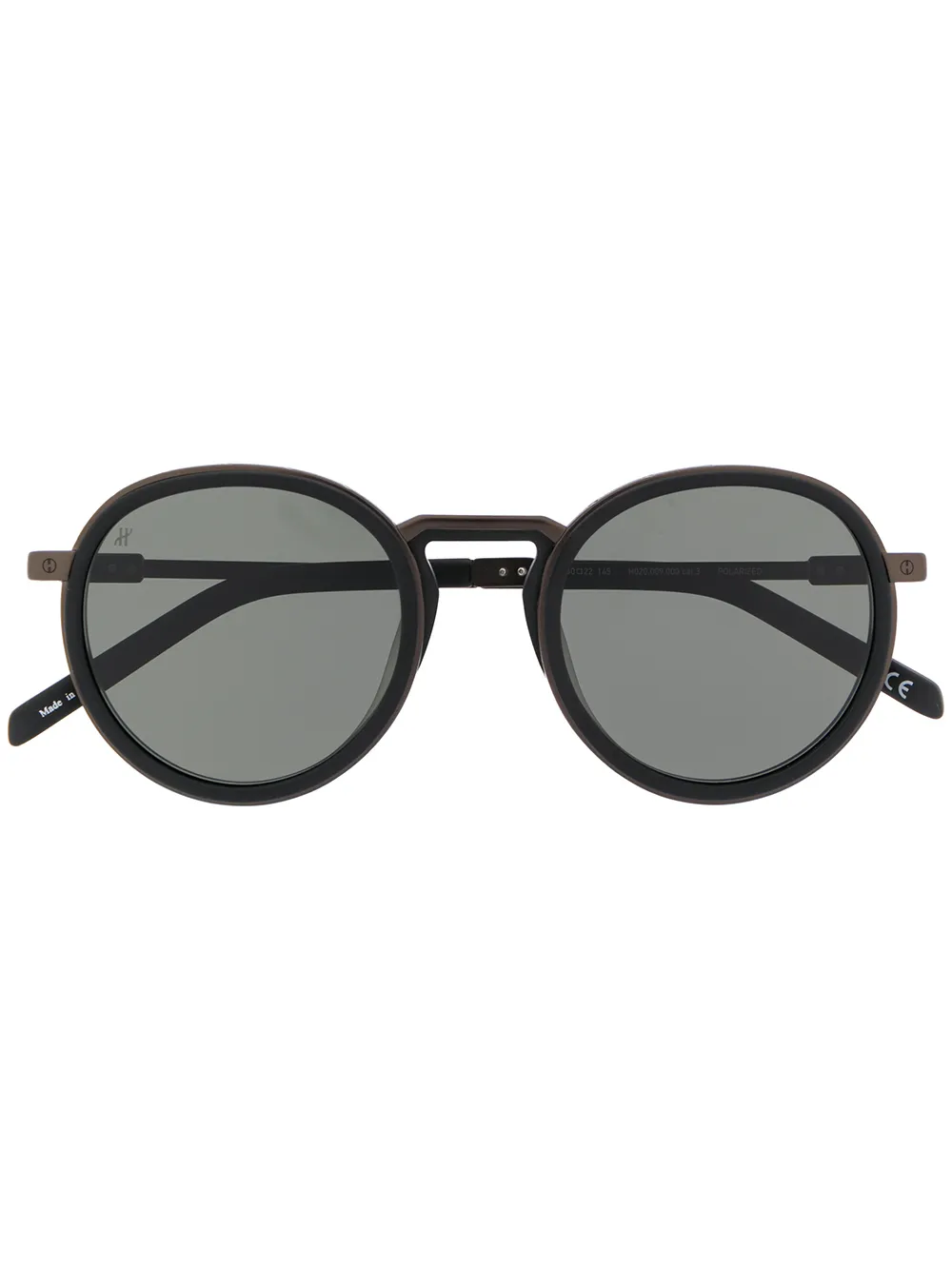 

Солнцезащитные очки в круглой оправе Hublot Eyewear, черный