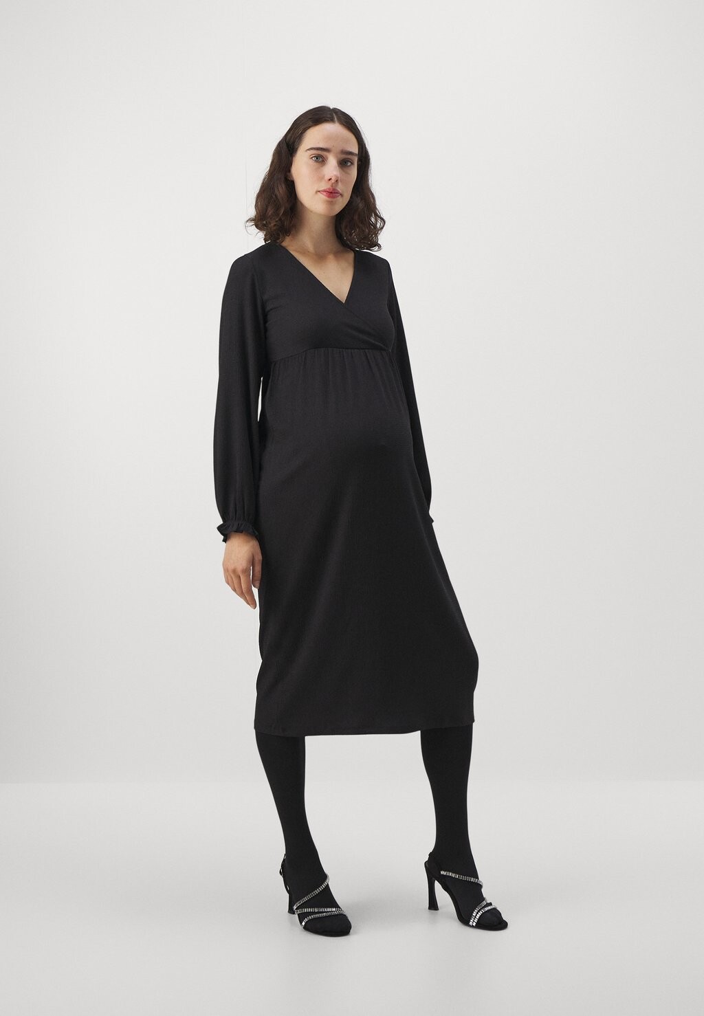 

Платье из джерси MLNAOMI SOLID MIDI DRESS MAMALICIOUS, черный