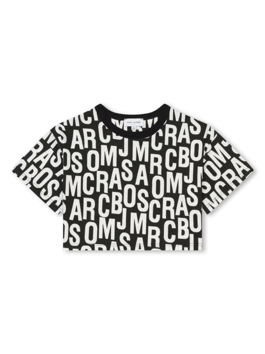 

Marc Jacobs Kids укороченная футболка с логотипом, черный