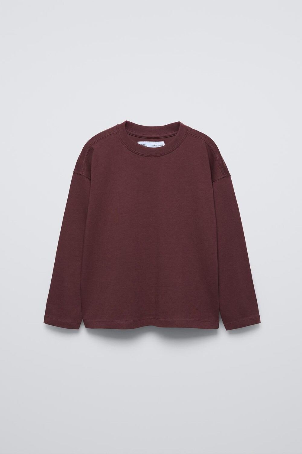 

Базовая футболка ZARA, цвет wine