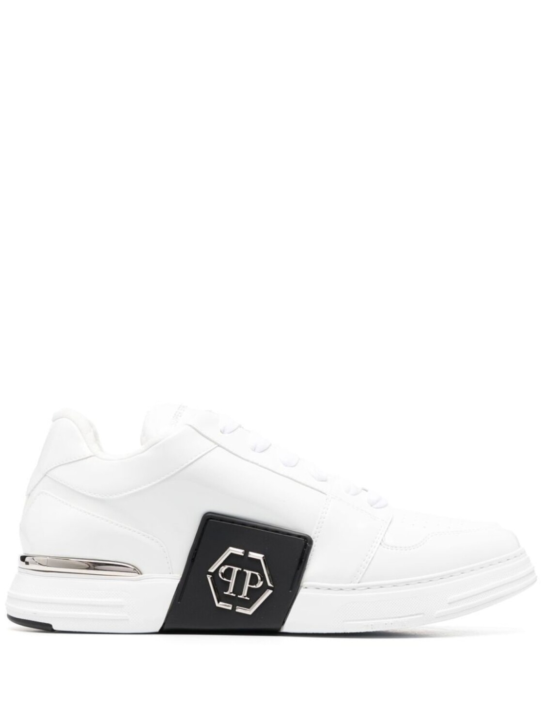 

Кроссовки Philipp Plein Super Street With Logo, белый/черный