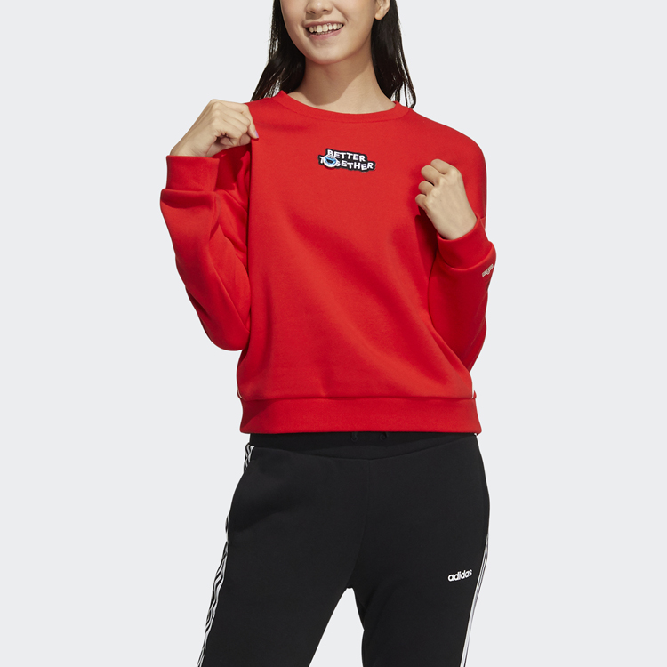 Adidas Neo Sesame Street X Sesame Street Co-branded Collection Sweatshirts Women's Red — фото 4
