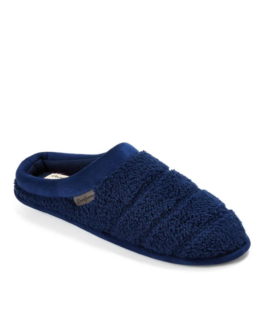 Мужские стеганые домашние тапочки Asher Dearfoams, темно-синий blazer