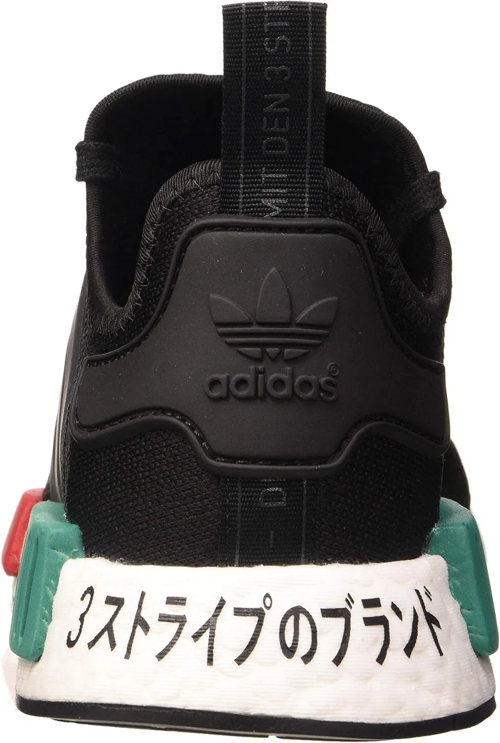 Мужские кроссовки Adidas NMD_r1, черный/красный/зеленый — фото 3