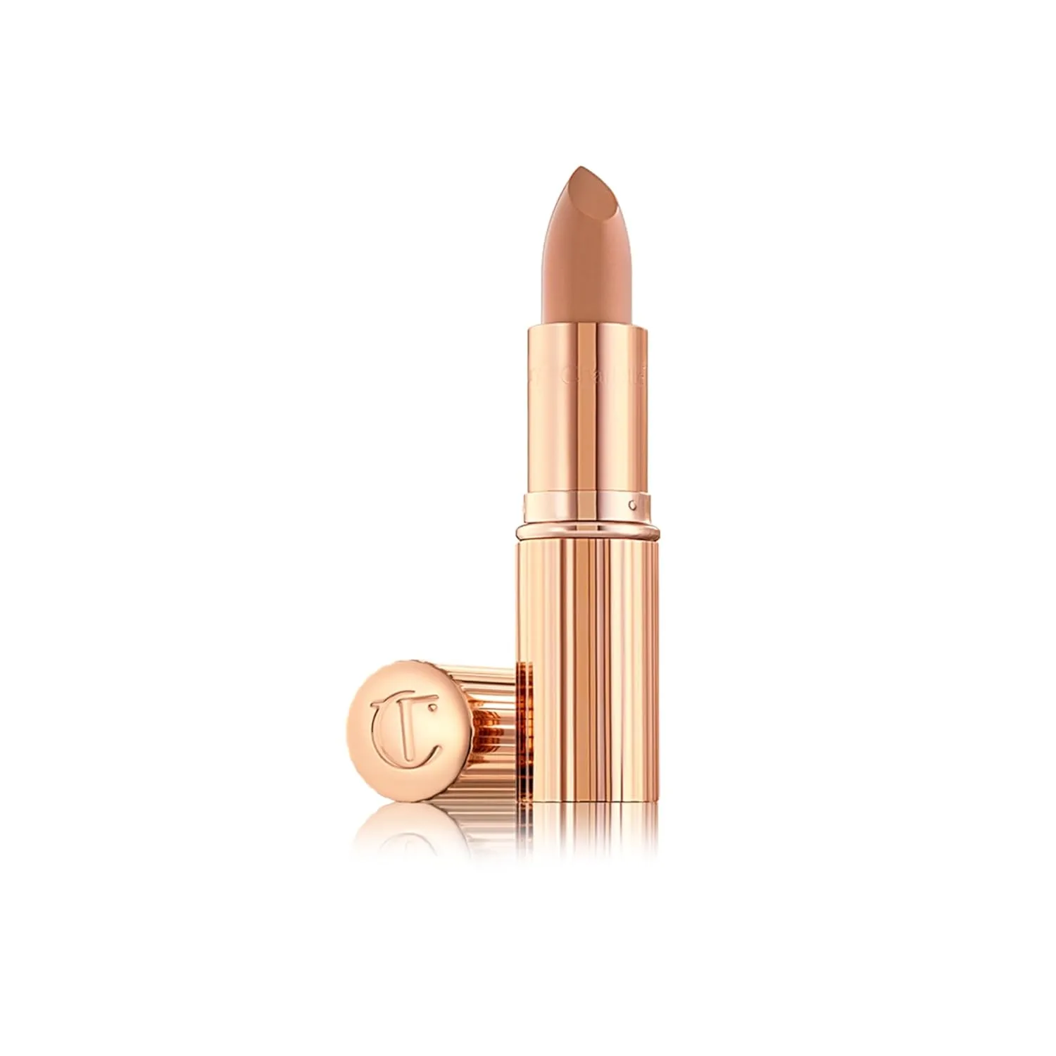 Помада Charlotte Tilbury KISSING - увлажняющая и питательная помада с светоотражающими пигментами для сияющего финиша и визуального увеличения объема губ., Nude Kate - light pink-toned nude