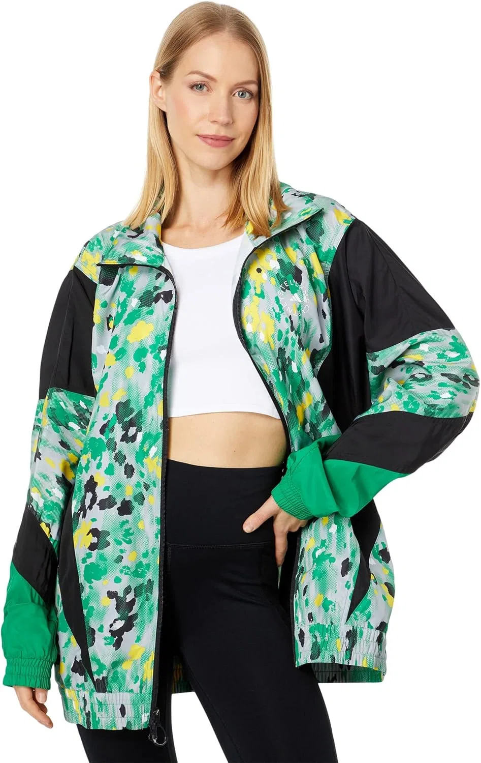 Куртка спортивная adidas, Clear Onix/Green