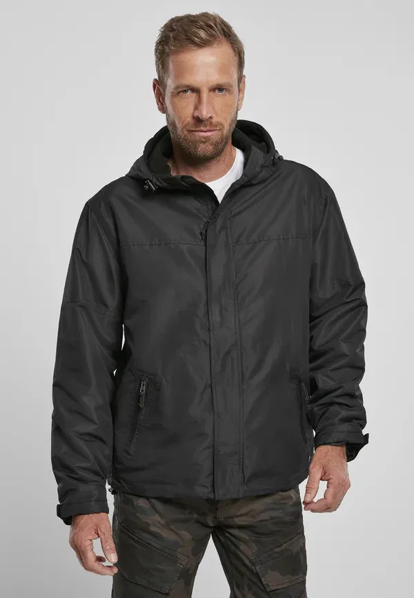 Куртка Breaker frontzip light jacket Brandit, черный