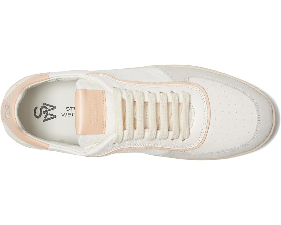 Оксфорды Stuart Weitzman Derby, цвет Light Grey/White/Pink — фото 2