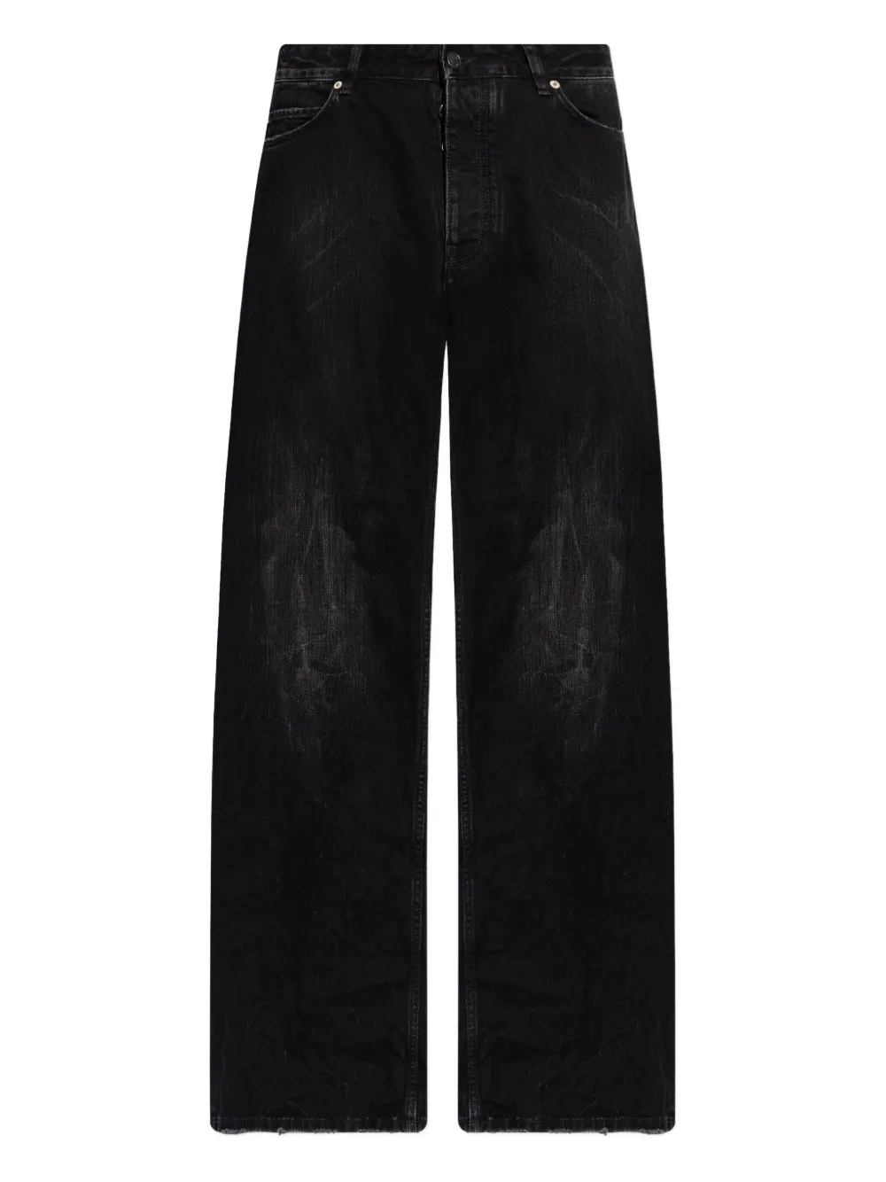 

Джинсы с эффектом потертости Balenciaga, черный