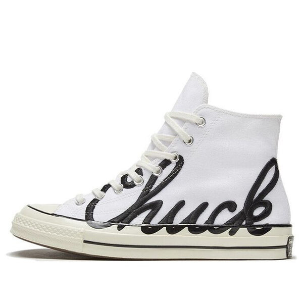 

Кроссовки chuck 70 high 'scripted signature print - white egret' Converse, белый