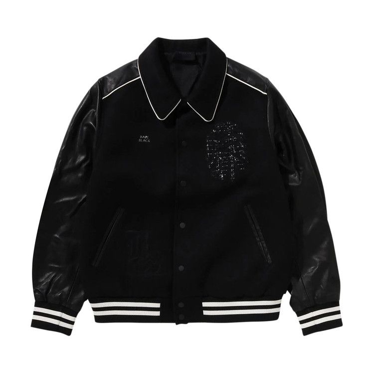 

Куртка BAPE Logo Baseball Jacket, Black