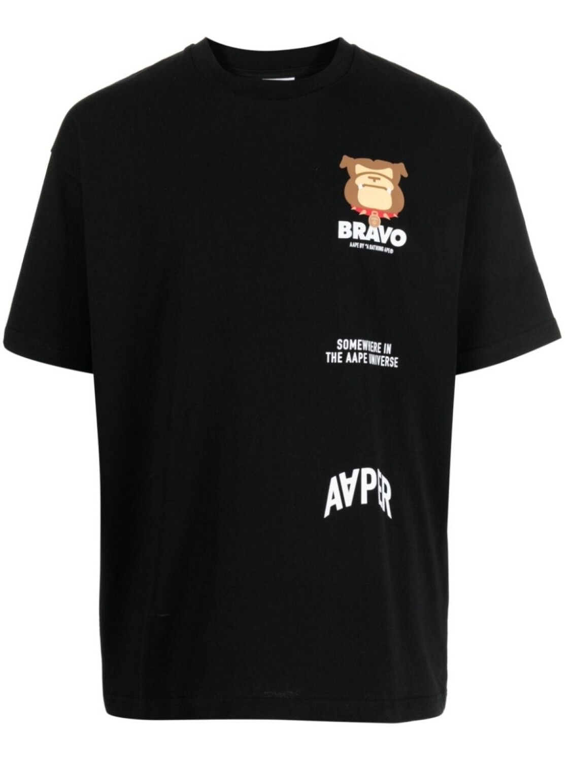 

AAPE BY *A BATHING APE футболка с логотипом, черный