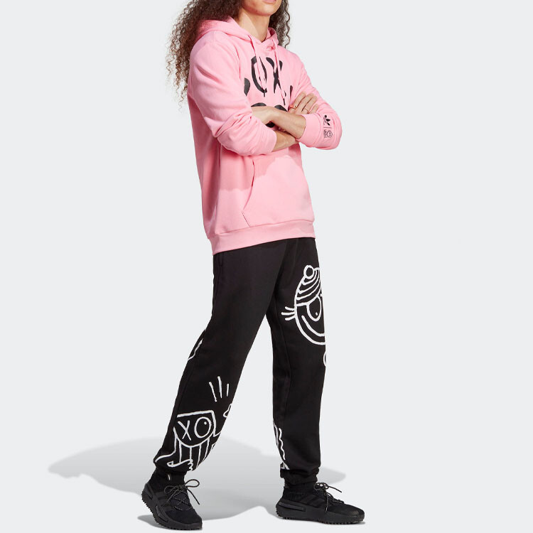Толстовка X Андрей Салева Унисекс Розовый Adidas Originals, розовый — фото 4