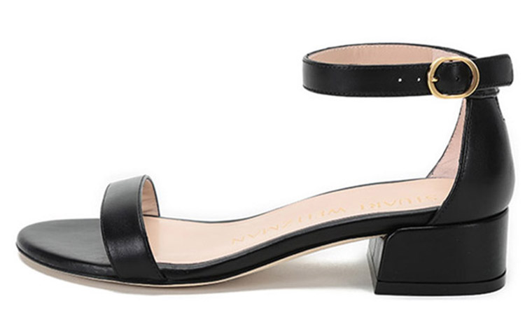 SW One Strap Sandals Women's Black Stuart Weitzman