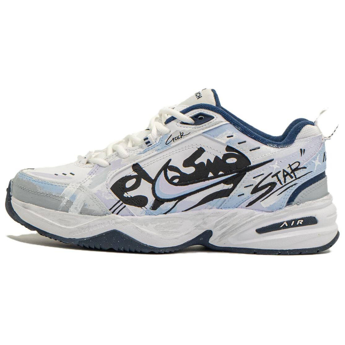 

Кроссовки Nike Air Monarch 4 Chunky Sneakers Unisex Low-top White/blue, синий/белый