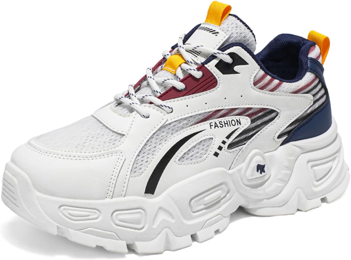 

Мужские повседневные спортивные теннисные кроссовки для ходьбы, массивные модные кеды, тренировочные кроссовки Spwagym, белый