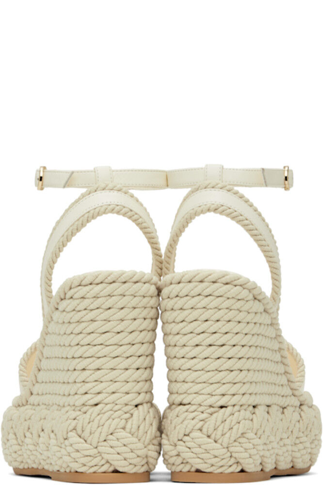 Сандалии на танкетке Off-White VLogo Torchon Valentino Garavani — фото 2