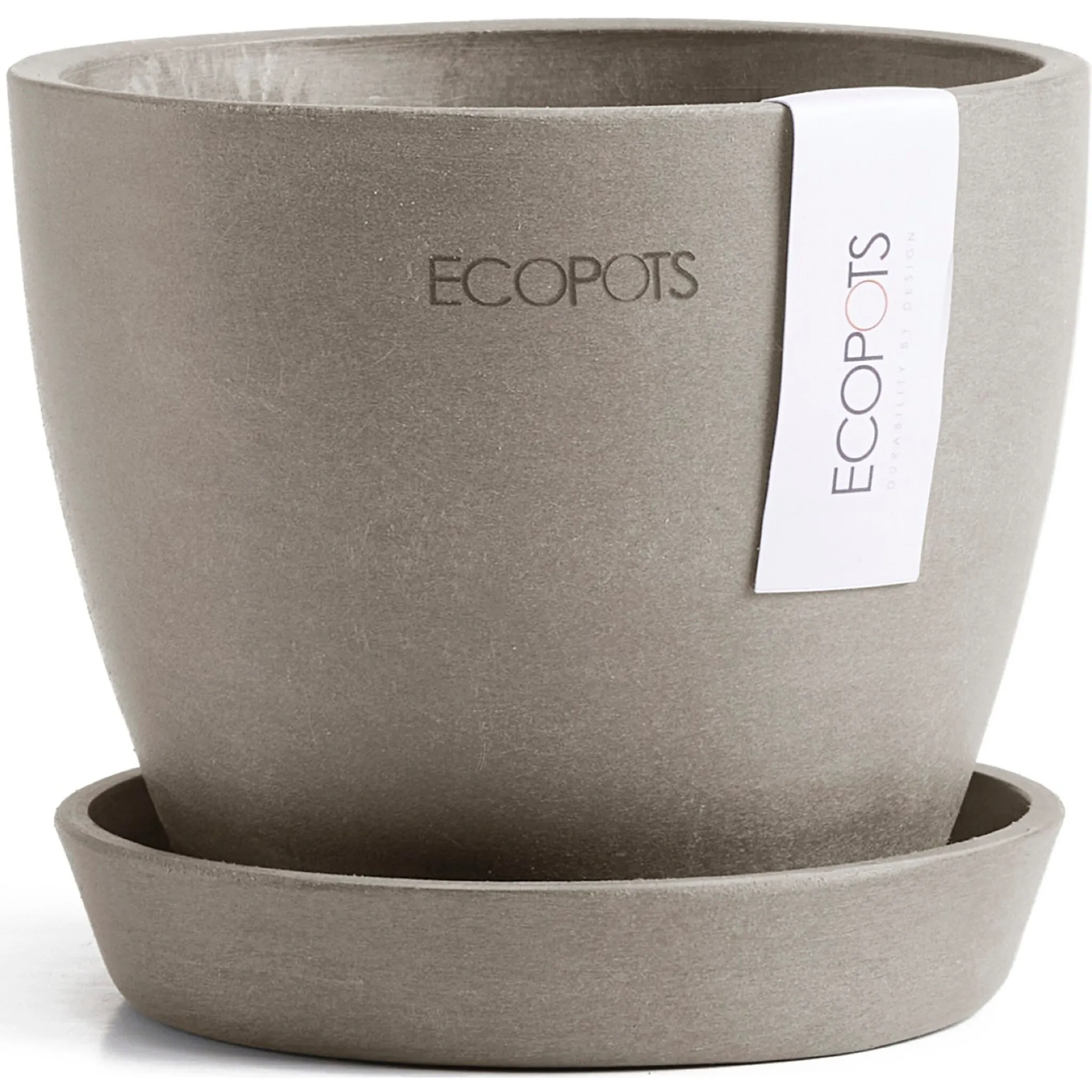 

Цветочный горшок ECOPOTS «Antwerp Mini 11 Taupe», для использования в помещении, серо-коричневый