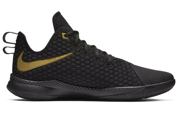 Кроссовки Nike LeBron Witness 3 EP 'Metallic Gold', черный — фото 2
