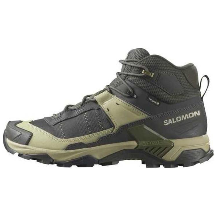 

X Ultra 5 Mid GORE TEX 'Peat Grey Green' SALOMON, Серо-зеленый
