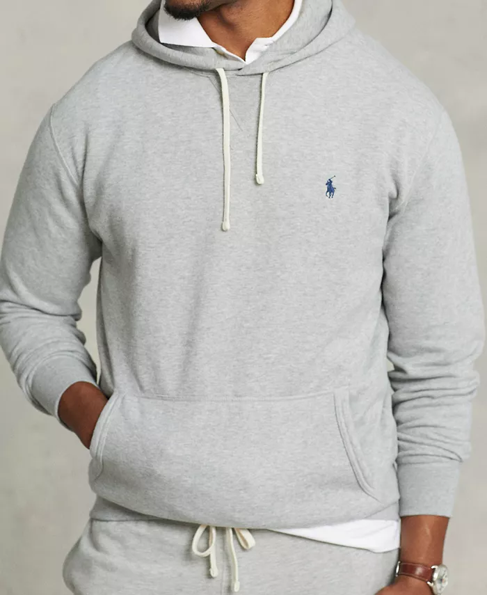 Мужская флисовая толстовка Big & Tall Polo Ralph Lauren, серый — фото 3