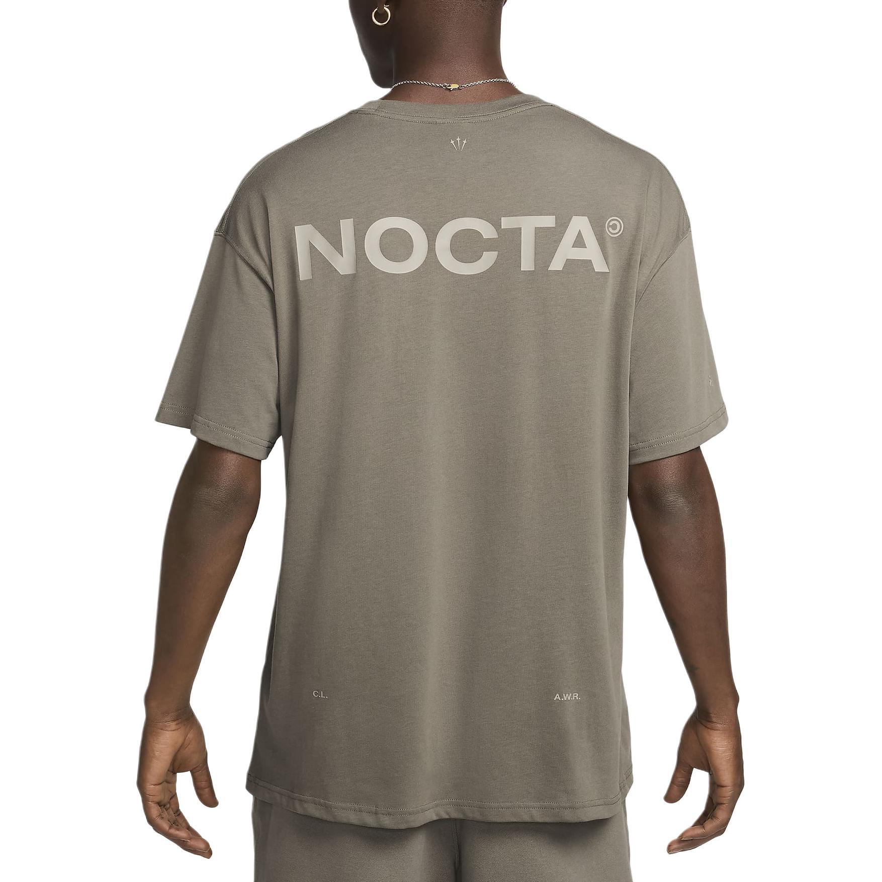 Футболка NOCTA X Max90 Nike, Olive Gray/Moonstone Fossil/Moonstone Fossil — фото 3