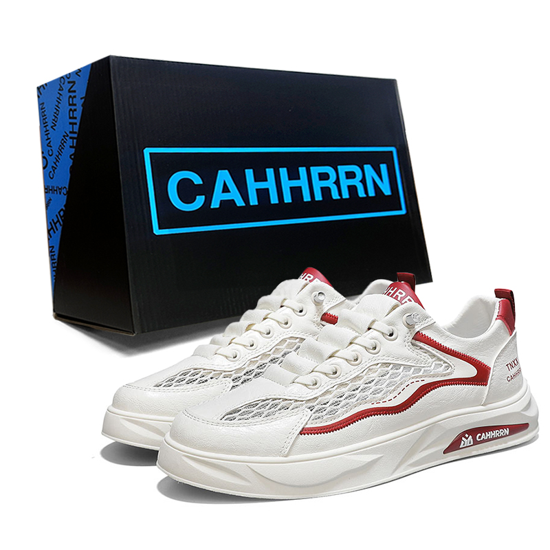 

CAHHRRN Низкие скейтерские кроссовки мужские Beige Red, цвет Beige Red