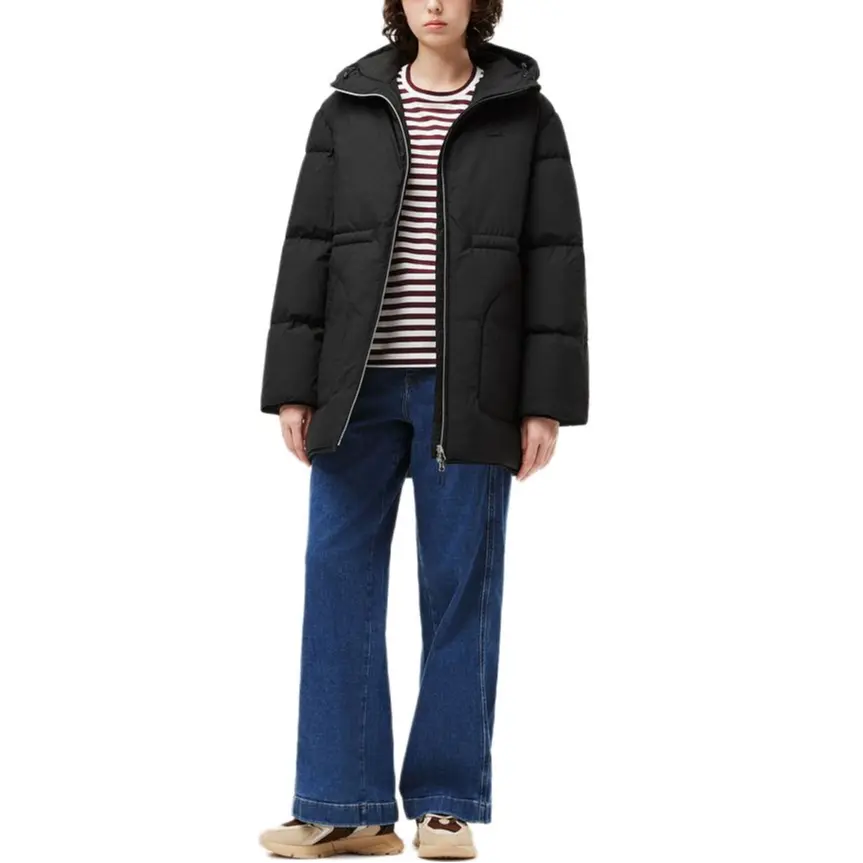 

LACOSTE Пуховик женский черный, Black
