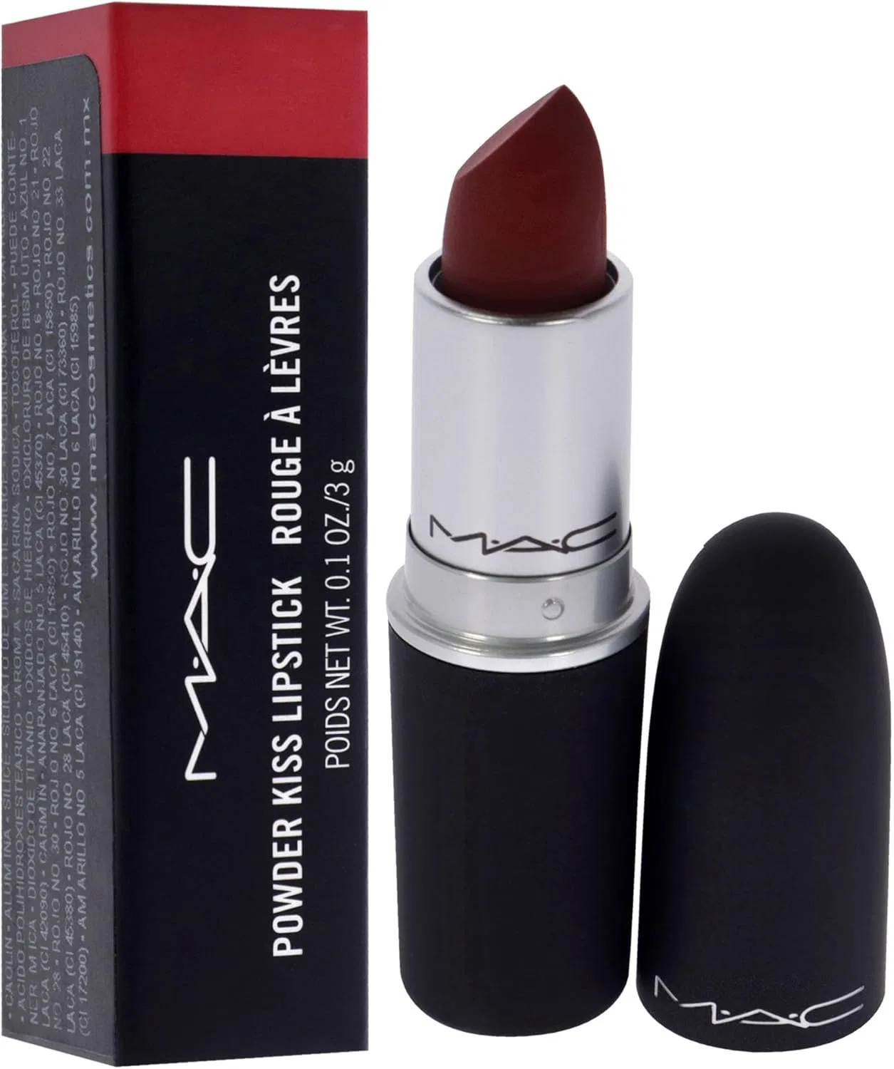 Помада матовая MAC Powder Kiss Lipstick оттенок Ruby 0.1 унции — фото 3